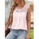 thumbnail image 3 of Camisa Plisada de Encaje Sin Mangas, Blusa de Verano, Túnica Rosa XXXL, 3 of 4