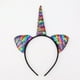 thumbnail image 5 of EeaseMX 3 diademas de unicornio con lentejuelas y purpurina para el pelo, con orejas de gato, para fiestas infantiles y mujeres, 5 of 7