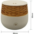thumbnail image 4 of Small Essential Oil Diffusers Mini Diffuser for Essential Oils Wood Grain 30ml Portable Aromatherapy Diffuser Ultrasonic Mist Night Light Waterless Auto Shut-off Travel Aroma Diffuser for Bedroom Gift, 4 of 5