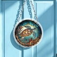 thumbnail image 2 of AZXY Stained Glass Style Sea Turtle Acrylic Puzzle Suncatcher, 7.87in Ocean Life Window Hanging Ornament, Indoor Home Decor, Thoughtful Gift for Animal Lovers, 2 of 6