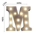 thumbnail image 2 of Kehuo Light Up Letters , LED Letters Lights Sign 26 Alphabet Big Lights Letter for Party Birthday Bar Battery Powered Christmas Decor Letter Lights (Warm White), Must Have Household Items, 2 of 3