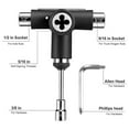 thumbnail image 2 of Skate Tool All-In-One Multi-Function Ratchet Skateboard Tool with Skateboard Griptape Eraser Kit, 2 of 7