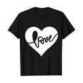 thumbnail image 2 of Itsame Summer Oversized Womens Printed Loose T-Shirt Short Sleeved Shirt Casual Tops Round Neck Blouses Black Size 2XL, 2 of 4