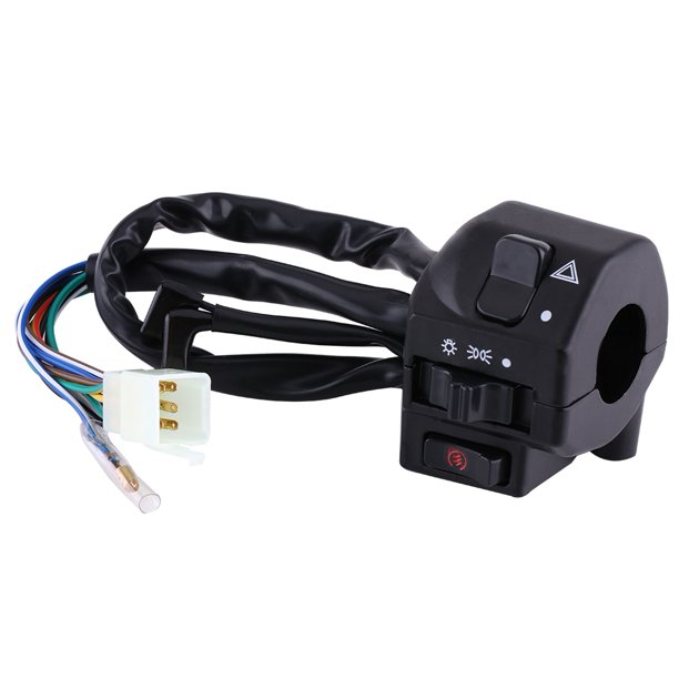 Kritne Motorcycle Switch, Pair of Universal 22mm Motorcycle Handlebar Headlight Turn Signal Horn