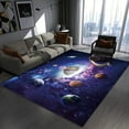 thumbnail image 2 of 3D space planet solar carpet living room bedroom area study restaurant kitchen home decor, 2 of 7