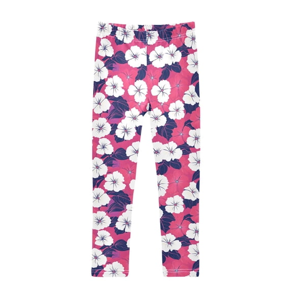 joogoo Girls' Leggings Tropical Flowers-t8 Yoga Pants 6T