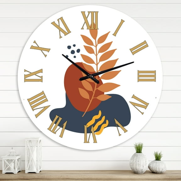 Designart 1 in Modern,Contemporary Wall Clock