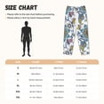 thumbnail image 3 of Fotbe Flowers and Butterflies Pantalones de Pijama para Mujer, Pantalones de Dormir, Pantalones Pj con Cordón y Bolsillos-X-Large, 3 of 6