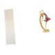 thumbnail image 1 of Lámpara de pie para sala de estar con pantalla decorada con una estatua de bailarina de ballet. Figura artística de resina para decoración del hogar,, 1 of 8