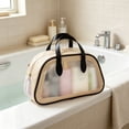 thumbnail image 5 of Clear Waterproof Travel Bag Transparent Makeup Organizer with Handle Large Capacity Portable Toiletry and Cosmetic Wash Bag for Travel, 5 of 6