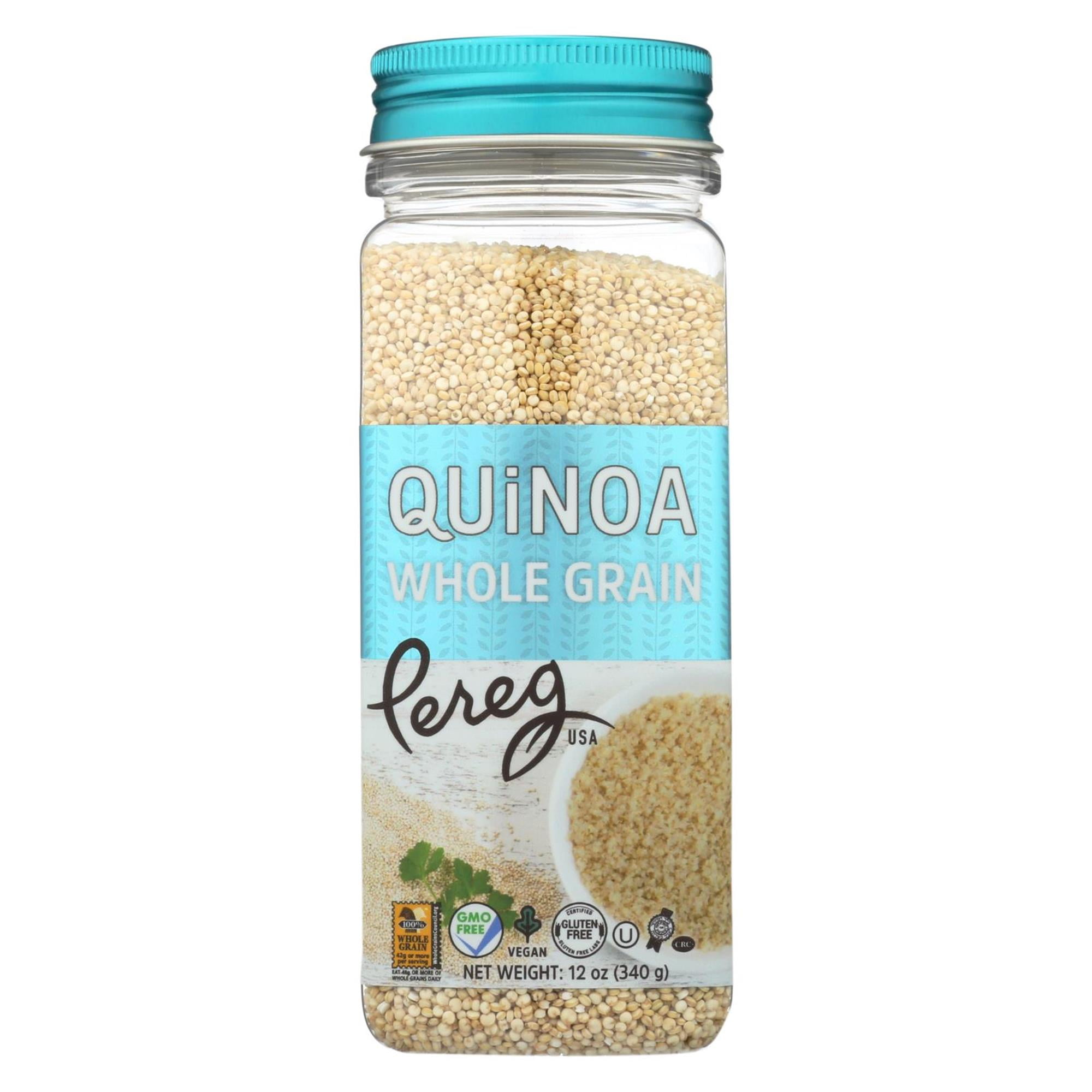 Pereg Whole Grain Quinoa, 12 Oz Bottle, Pack of 6