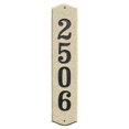 thumbnail image 1 of QualArc WEX-4719-SP 4.5 in. Wexford Vertical Sand Granite Polished Stone Color Solid Granite Address Plaque, 1 of 1