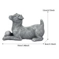 thumbnail image 2 of De Perro Simulada, Artesanía De Resina Pintada A Mano Realista, Estilo Pastoral Europeo Y Americano, Decoraciones De Escritorio Para Perros Para Sala De Estar Advancent HA041611-01, 2 of 6
