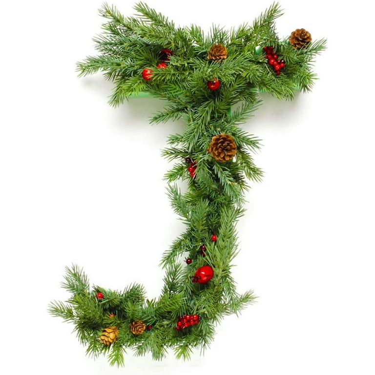 10PCS 10inch Artificial Pine Needles Branches, Green Plants Pine Needles, Fake Greenery Pine Picks for DIY Garland Wreath Christmas Embellishing Home  Garden Decoration 