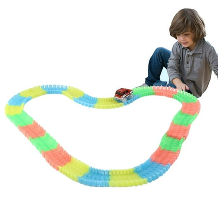 Race Car Track Glow in the Dark Track With Light Up LED 