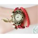thumbnail image 1 of Reloj de cuero tejido para mujer pulsera de cuarzo analógico Gao Jiahui unisex, 1 of 2