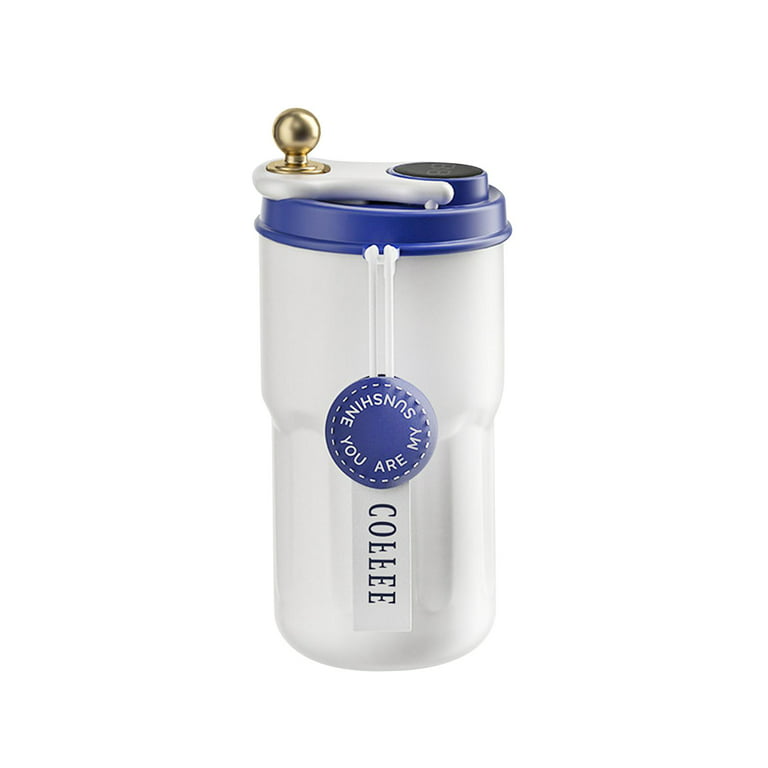 Coffee Mug to Go Stainless Steel Thermos – Thermal Mug Double Wall  Insulated – Coffee Cup with Leak-proof Lid, Reusable,Blue 