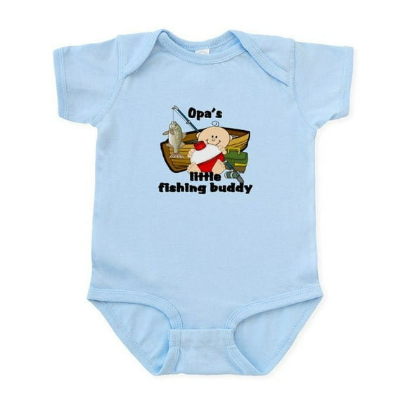 CafePress - Opa's Fishing Buddy Infant Bodysuit - Baby Light Bodysuit, Size Newborn - 24 Months