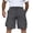 Dark Gray, variant on Qholemyo Mens Quick Dry Cargo Shorts Big and Tall Men Casual Bermuda Shorts Drawstring Multi-Pocket Summer Shorts