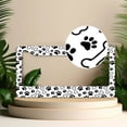 thumbnail image 2 of 1 Pcs Paw Prints and Bones Motif License Plate Frame,License Plate Cover for Car Decorative Parts,Aluminum License Plate Bracket Holder Rust-Proof for US Standard Car, 2 of 8