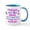 White/Blue Inside, variant on CafePress - FRIENDS BRA Mug - 11 oz Ceramic Mug - Novelty Coffee Tea Cup