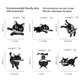 thumbnail image 5 of Lindo gato negro con alfileres esmaltados con cuchillo, conjunto de alfileres de solapa esmaltados de dibujos animados, broches divertidos de animales, alfileres con insignia para accesorios de mochi, 5 of 5