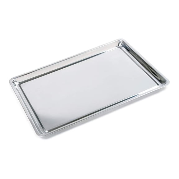 Stainless Steel Baking Pan 15x10 Inch - Large Cookie Sheet - Commercial Grade Oven Pan for Baking, Roasting, Cookies, Pastries, Pizza, & Reheating