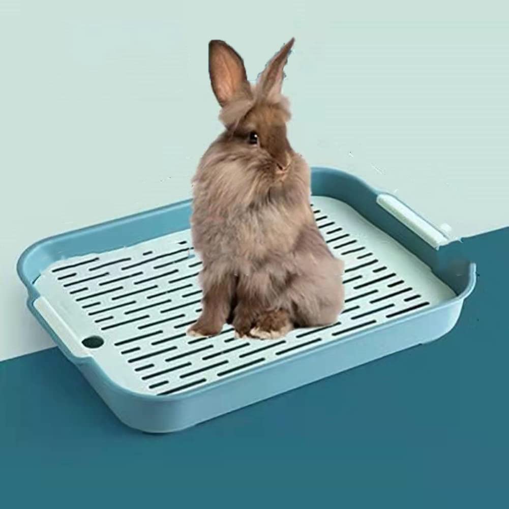 Rabbit Litter Box with Grate Large Guinea Pig Litter Pan Anti Turnover Pet Toilet Potty Trainer Corner Guinea Pig Training Pan Cage with Toilet Tray for RabbitGuinea Pig Walmart