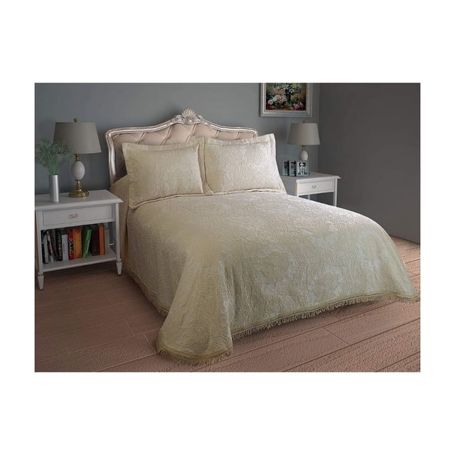 DORMIREAL Colcha Artesa Individual De Color Blanco, Ropa De Cama Habitación Decoración, para Todas Las Estaciones, Cómodo, Acogedor, Lavable En Casa DORMIREAL COARIN