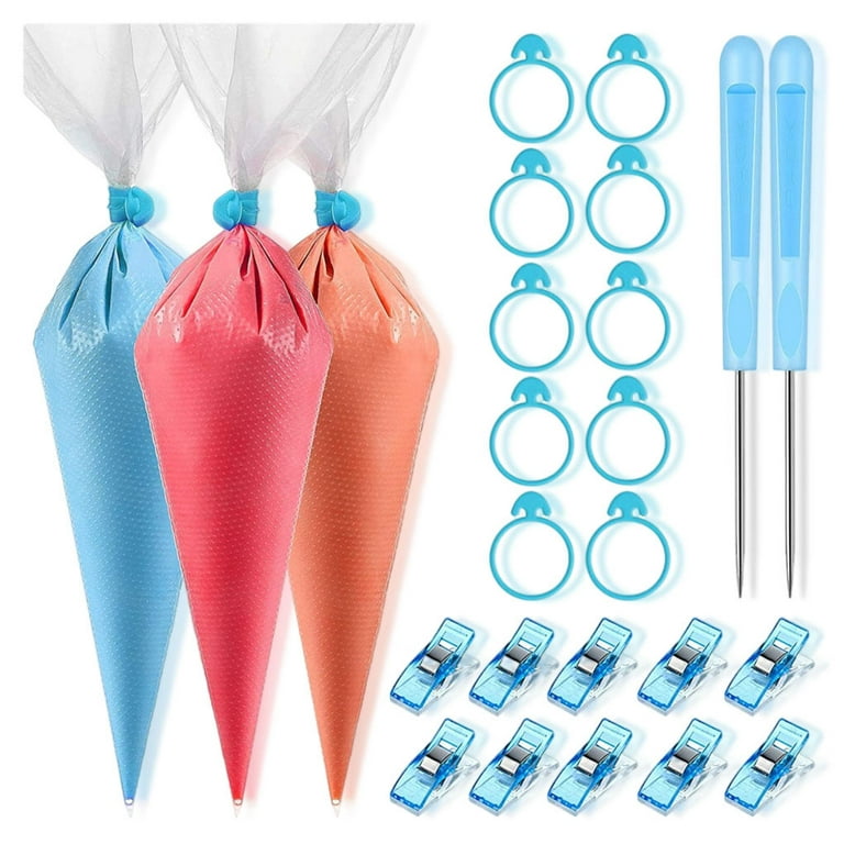 122pcs Cookie Decorating Tools Includes 100pcs Piping Pastry Bags