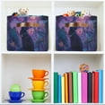 thumbnail image 6 of Storage Bins with Handle Fabric Organizer Basket Foldable Box 1 Pack Black Cat with Wizard Hat 14.2x10.2x8.3, 6 of 8