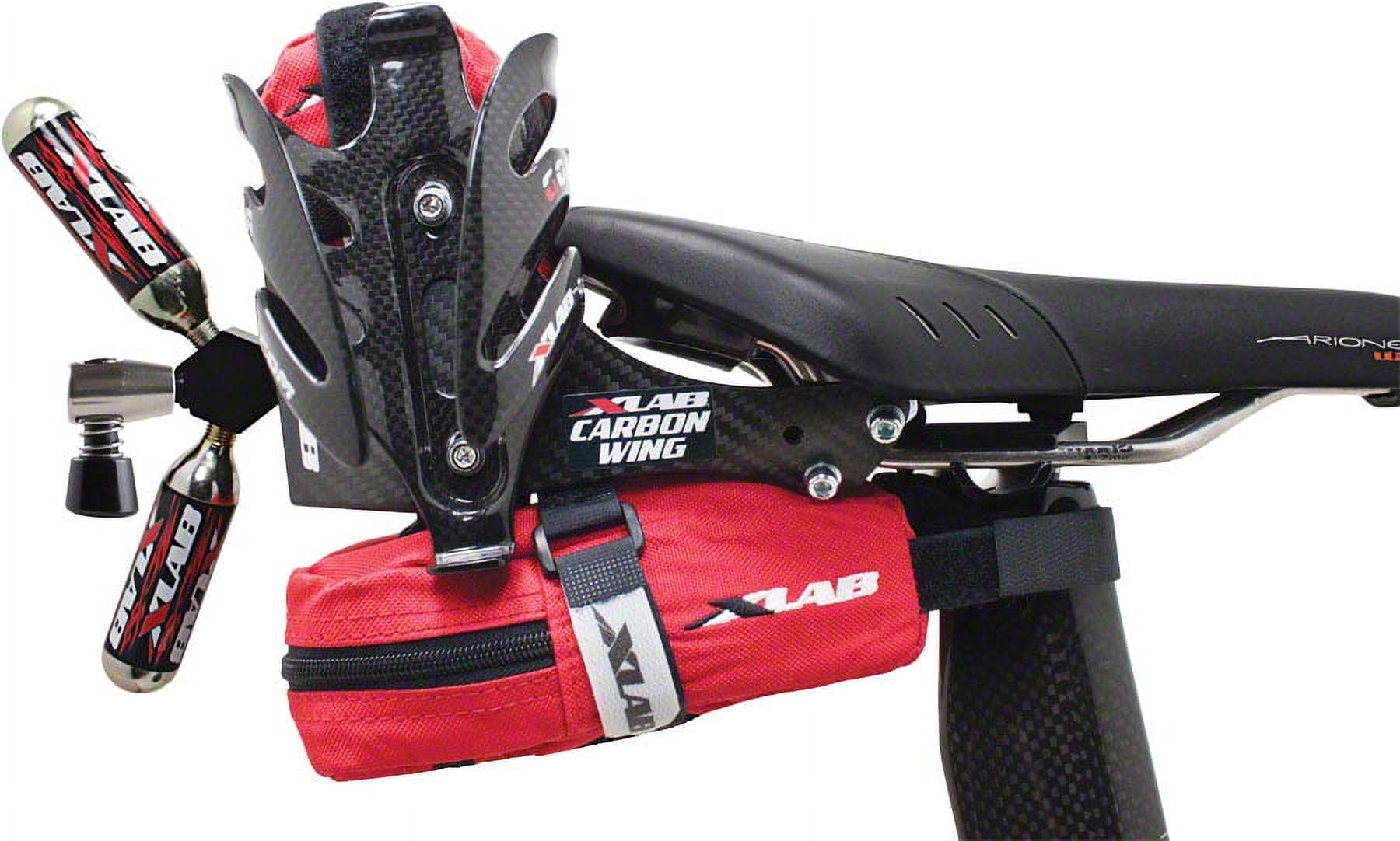 アクセサリー XLAB CARBON WING 400i BLACK+Gorilla Cage XLAB Carbon Wing 400i Water Bottle Cage Mount: Gloss Black