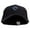 Black, variant on Linear Iceberg Embroidered Big Size Stretchable Deluxe Fitted Cap - Khaki XL-2XL