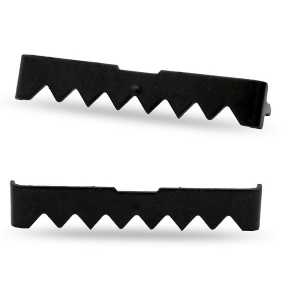 Large No Nail Sawtooth Picture Hangers - Black Plated 10-Pack
