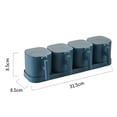 thumbnail image 2 of Con tapa, caja para condimentos, salero/pimentero, utensilios de cocina, vinagrera, condimentos Azul b, 2 of 7