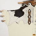 thumbnail image 3 of Hilason Western Bull Riding Chinks Chaps Adult Pro Rodeo Bronc Leather White, 3 of 5