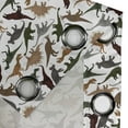thumbnail image 4 of Ambesonne Jurassic Grommet Curtain, Wild Enormous Museum, 50" x 96", Dark Orange Burgundy, 4 of 6