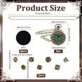 thumbnail image 2 of Juego de dados DND de 7 piezas, mini dados de metal con estuche, estuche hueco de gema con cadena para juegos de rol de Dungeons and Dragons, regalo (verde bronce), 2 of 5