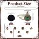thumbnail image 2 of Juego de dados DND de 7 piezas, mini dados de metal con estuche, estuche hueco de gema con cadena para juegos de rol de Dungeons and Dragons, regalo (verde bronce), 2 of 5