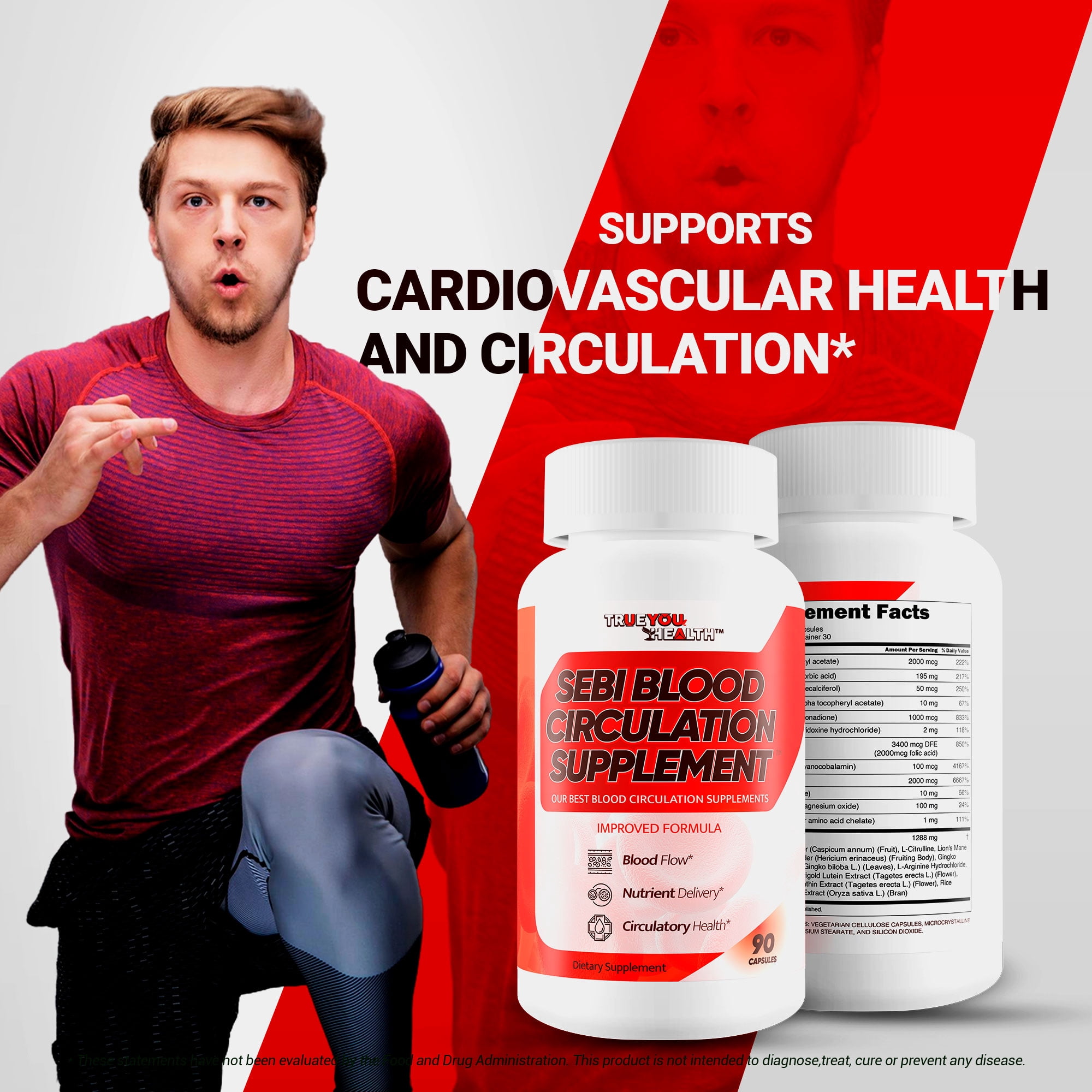Sebi Iron Blood Circulation Supplement - Our Best Blood Health Blood Flow Supplement with Iron, Copper, & Magnesium - Better Blood Flow Care & Circulation Blood Builder Inspired By Dr Sebi Products