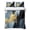 Blue, variant on Twin XL Quilt Set 68''x98'', Gray Lightweight Bedspread Coverlet Set with 2 Pillow Shams, Retro Oil Painting Modern Abstract Art Breathable All Season Quilt Bedding for Dorm/Guest Room
