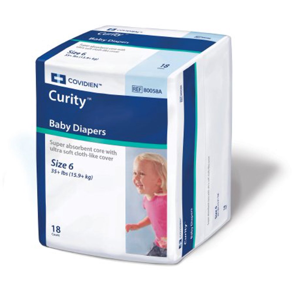 Kendall Curity Ultra Fits Baby Diapers Size 6
