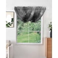 thumbnail image 2 of Waterfall Valances for Windows, Gray Kitchen Sheer Valance Curtains, Retro Oil Painting Modern Abstract Art Aesthetics Rod Pocket Elegant Swag Valances for Living Room Bedroom, 47.2"x38.5", 1 Panel, 2 of 8