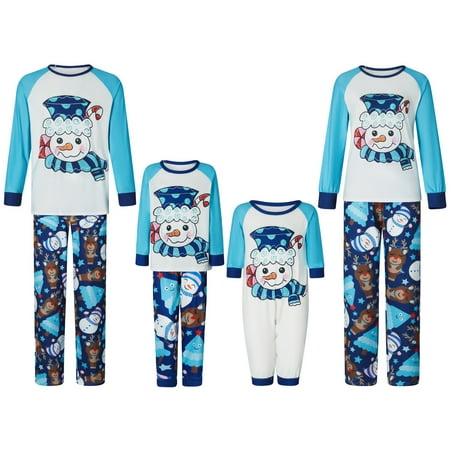 

Family Matching Christmas Pajamas Set Xmas Tree Letter Print Round Neck Long Sleeve Tops Plaid Long Pants for Parents Kids