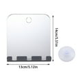 thumbnail image 2 of Fog-Free Shower Mirror - Acrylic, Suction Cup Mount, Anti-Fog - Shaving Mirror for Bathroom with Holder, 2 of 5