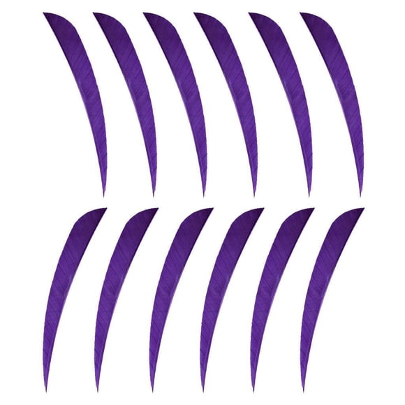 maskred 12pcs 3inch Turkey Feathers Fletchings Vanes Stylish and Reliable Purple 3 Inch 1Set