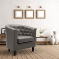 thumbnail image 6 of Emma Arm Chair by Naomi Home-Color:Gray, 6 of 10
