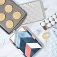 thumbnail image 5 of Yayeee Pot Holders Kitchen Heat Resistant with Pocket 7"x9.8" Cotton Oven Cooking Hot Pads, Blue Geometric, 5 of 7