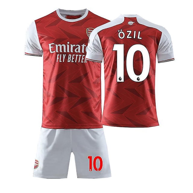 2021 No.10 Ozil Arsenal Fc Camiseta de fútbol Camiseta de adulto Conjunto de camiseta de fútbol local Short-S (165-170 cm)- BmatwkZeng Bmatwk Jersey