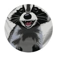 thumbnail image 4 of BCIIG Raccoon Cute Funny Round Table Cover Stain Resistant Washable Indoor Outdoor Tablecloth Kitchen Dining Wedding Parties Waterproof Fabric 100% Polyester 54-58, 4 of 8